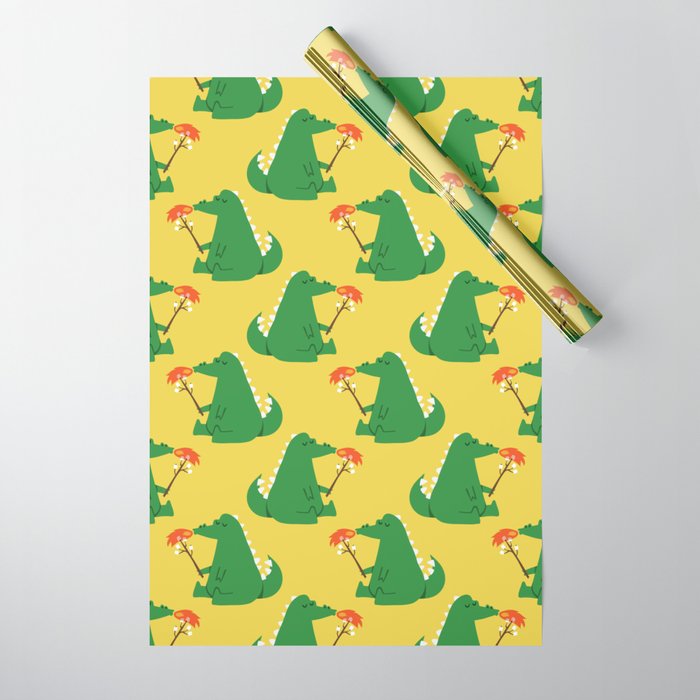 Dragon and Marshmallow Wrapping Paper