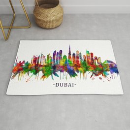 Dubai United Arab Emirates Skyline Rug
