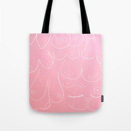 Pink Boobies Tote Bag