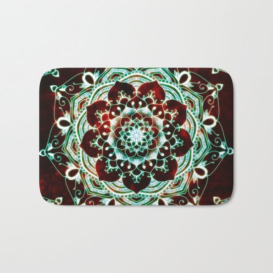 Glowing Soul Mandala Bath Mat