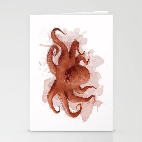 Octopus  Stationery Cards