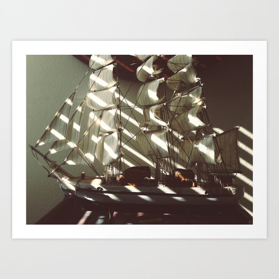 Wooden Ship Art Print