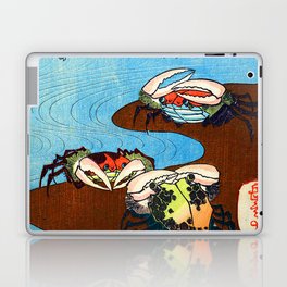 Crabs Near the Water's Edge print by Yashima Gakutei Laptop Skin