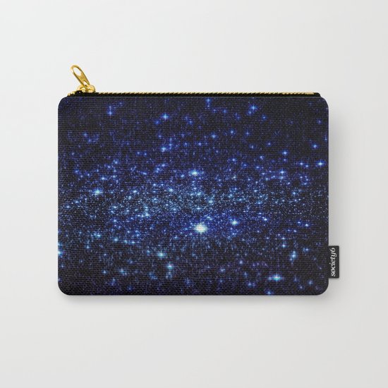 Dark Blue Stars Carry-All Pouch