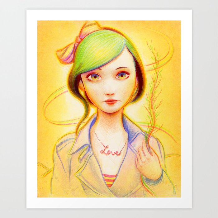Sweet Love Art Print By Fawnfruits Society6