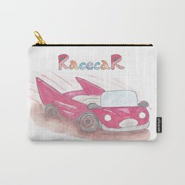 Racecar Carry-All Pouch | Shiny, Kids, Watercolor, Cars, Racing, Ayaheartart, Kid, Car, Palindrom, Japan 