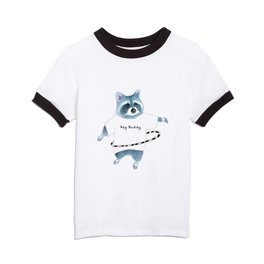 Hula Hoop Raccoon Kids T Shirt