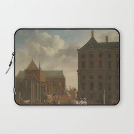 The New Church and the Town Hall on the Dam in Amsterdam, Isaac Ouwater, c. 1780 - c. 1790 Laptop Sleeve