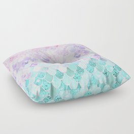 Mermaid Pastel Aesthetics Floor Pillow