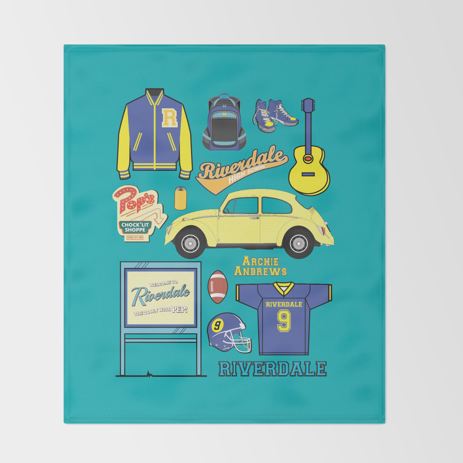 Archie Andrews Riverdale Set Throw Blanket By Nazeli Society6