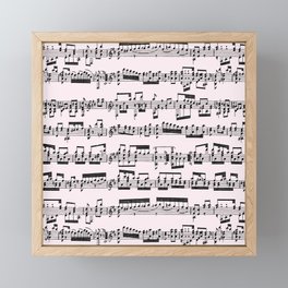 Sheet Music // Lavender Blush Framed Mini Art Print