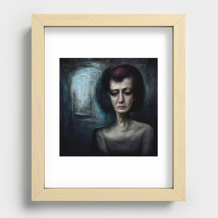 Alone Recessed Framed Print