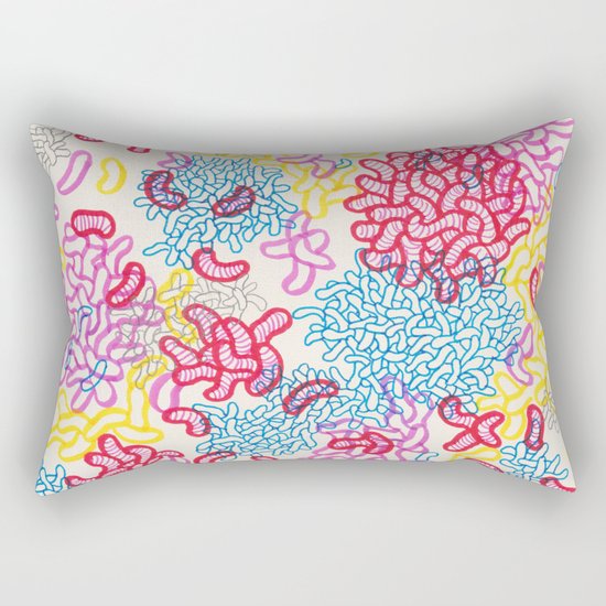 Party Painting Rectangular Pillow