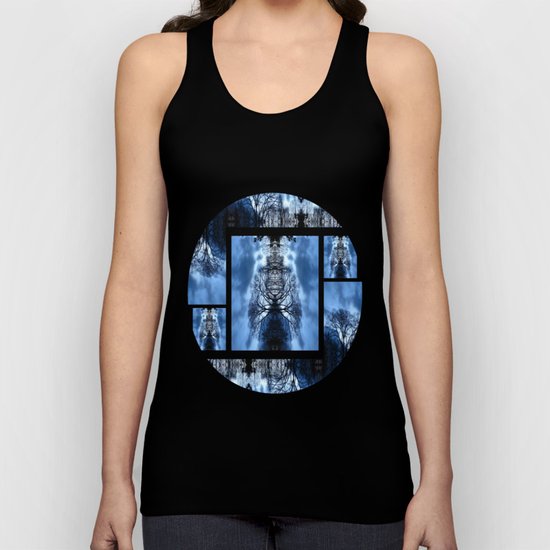 Tree Man Night photography Unisex Tank Top