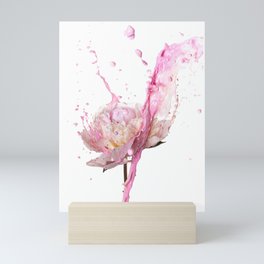 pink peony Mini Art Print