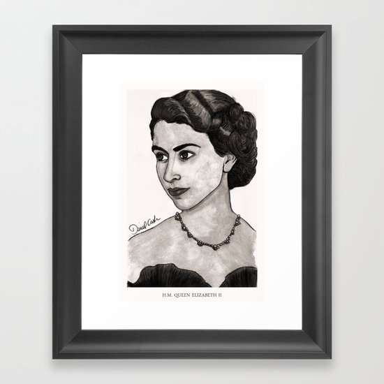 H.M. Queen Elizabeth II Framed Art Print