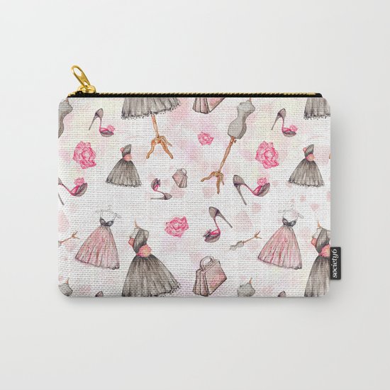 Black dress fashion #3 Carry-All Pouch