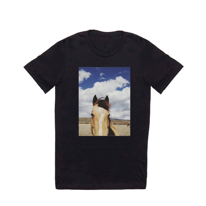 Cloudy Horse Head T Shirt