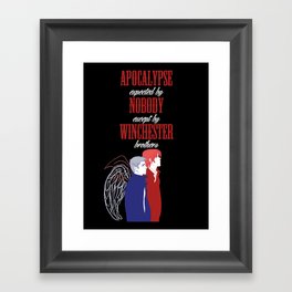 Nobody expects the Apocalypse Framed Art Print
