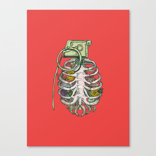 Grenade Garden Canvas Print