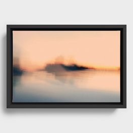 August Abstract Framed Canvas