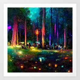 Electric Forest Art Print