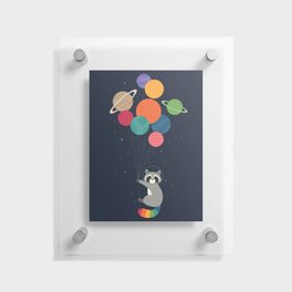 Space Raccoon Floating Acrylic Print