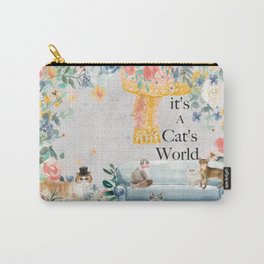 It's A Cats World Carry-All Pouch