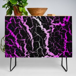 Cracked Space Lava - Pink/White Credenza