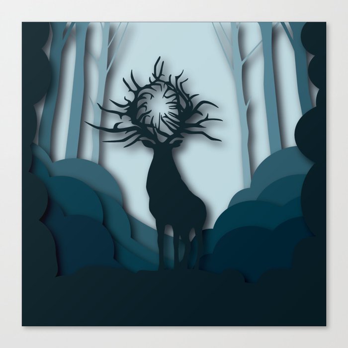 The stag Canvas Print