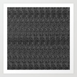 0023 (magic eye concentric squares remix) v2 Art Print
