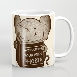 Elephant Overcoming Your Mice Phobia Coffee Mug