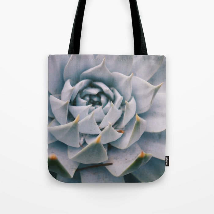 Pale Succulent Center Tote Bag