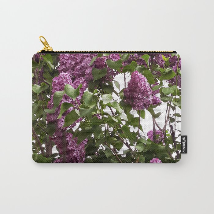 Lilac tree blossom Carry-All Pouch