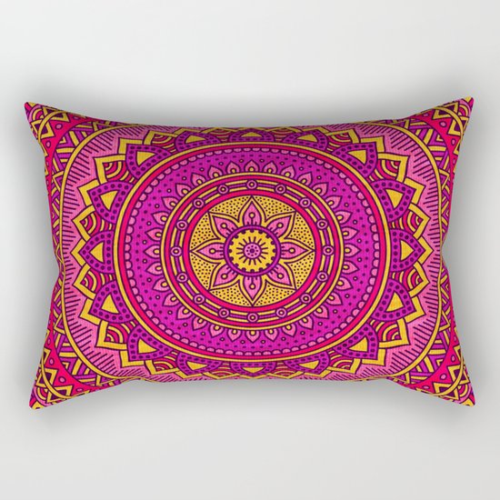 Hippie mandala 25 Rectangular Pillow