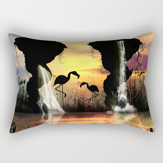 Flamingo Rectangular Pillow