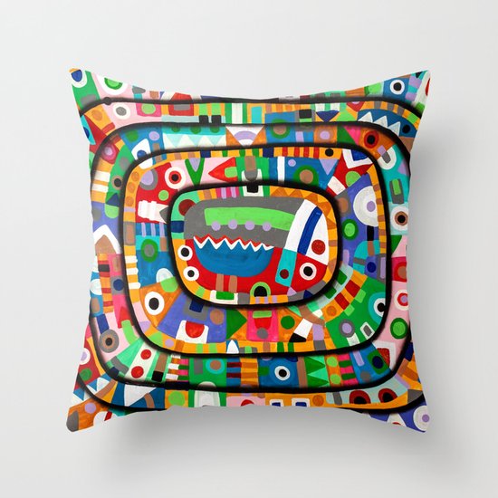 Planet of all good people Throw Pillow