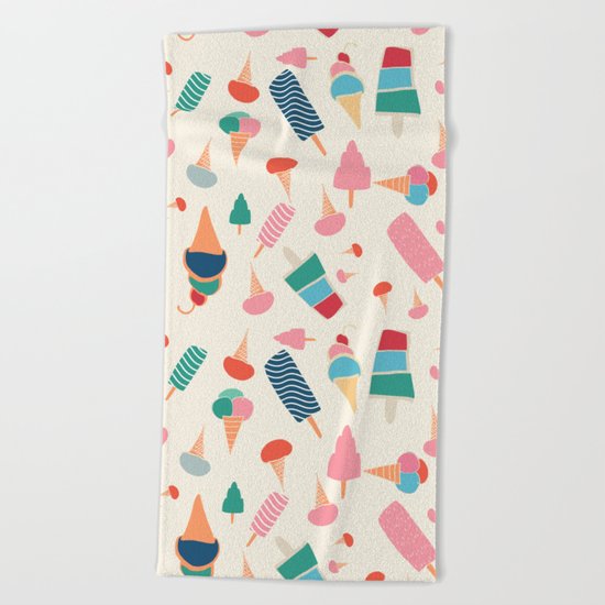 Ice Cream Beach Towel