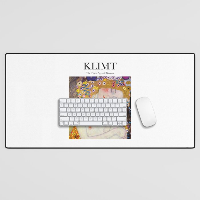 Klimt - The Three Ages of Woman Desk Mat