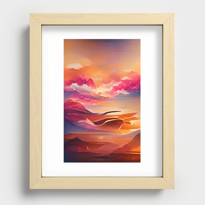 only landscape Recessed Framed Print