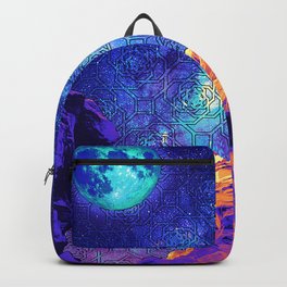 Psychedelic Stone Galaxyscape Backpack