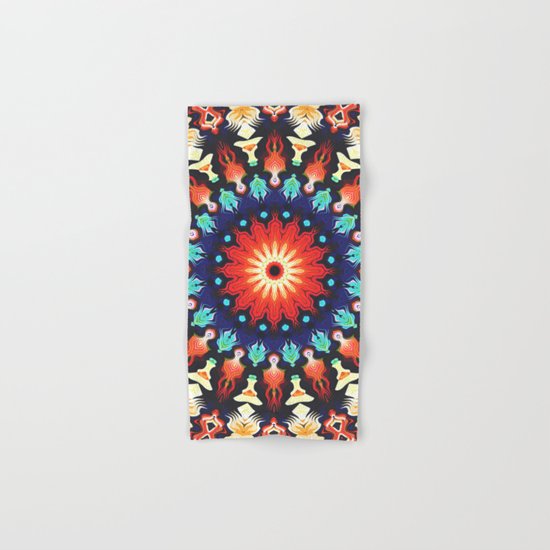 Colorful Mandala Motif Hand & Bath Towel