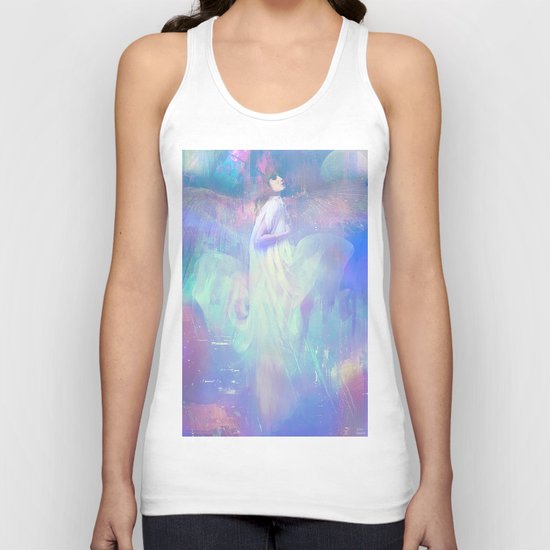 Ask your angel Unisex Tank Top