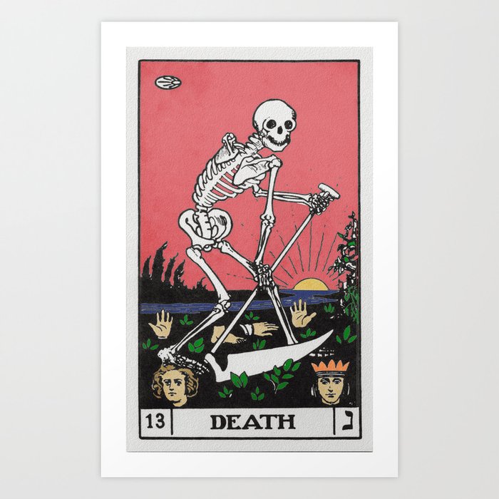 Death Tarot card Art Art Print by Memento Mori Gallery | Society6