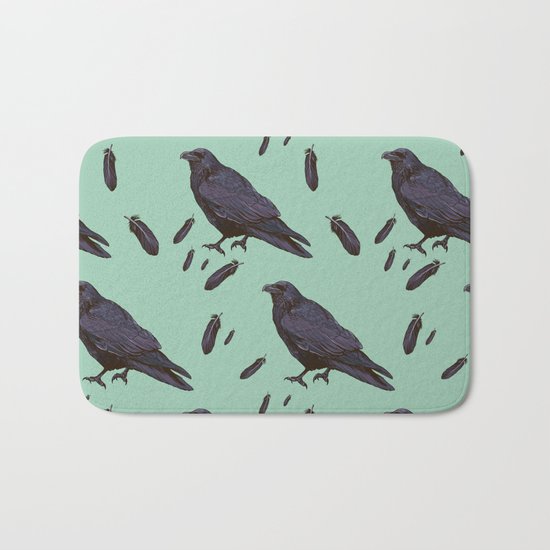 Mint Raven Bath Mat