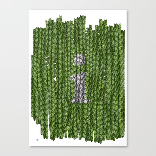 Winter clothes II. Letter i. Canvas Print