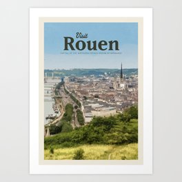 Visit Rouen Art Print