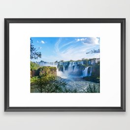 Majestic Iguazu Waterfalls Fine Art Print Framed Art Print