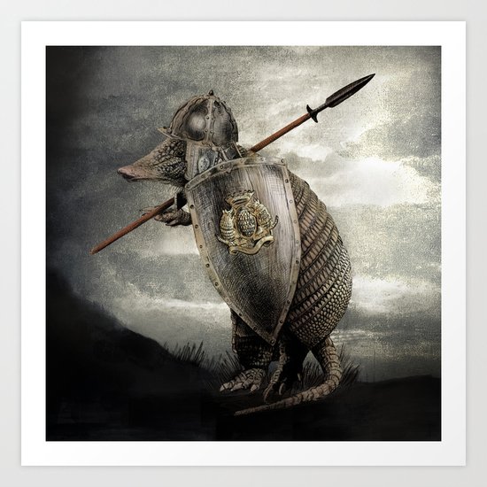 Armadillo by Eric Fan & Viviana González Art Print