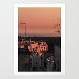 View sunrise on Ostuni, Puglia in Italy | Fine art travel | Art in Europe | Photography print for on the wall Art Print Art Print